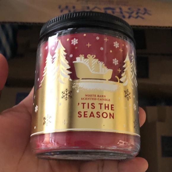 NWT Bath & Body Works Single Wick Candle TIS THE SEASON - Picture 2 of 4